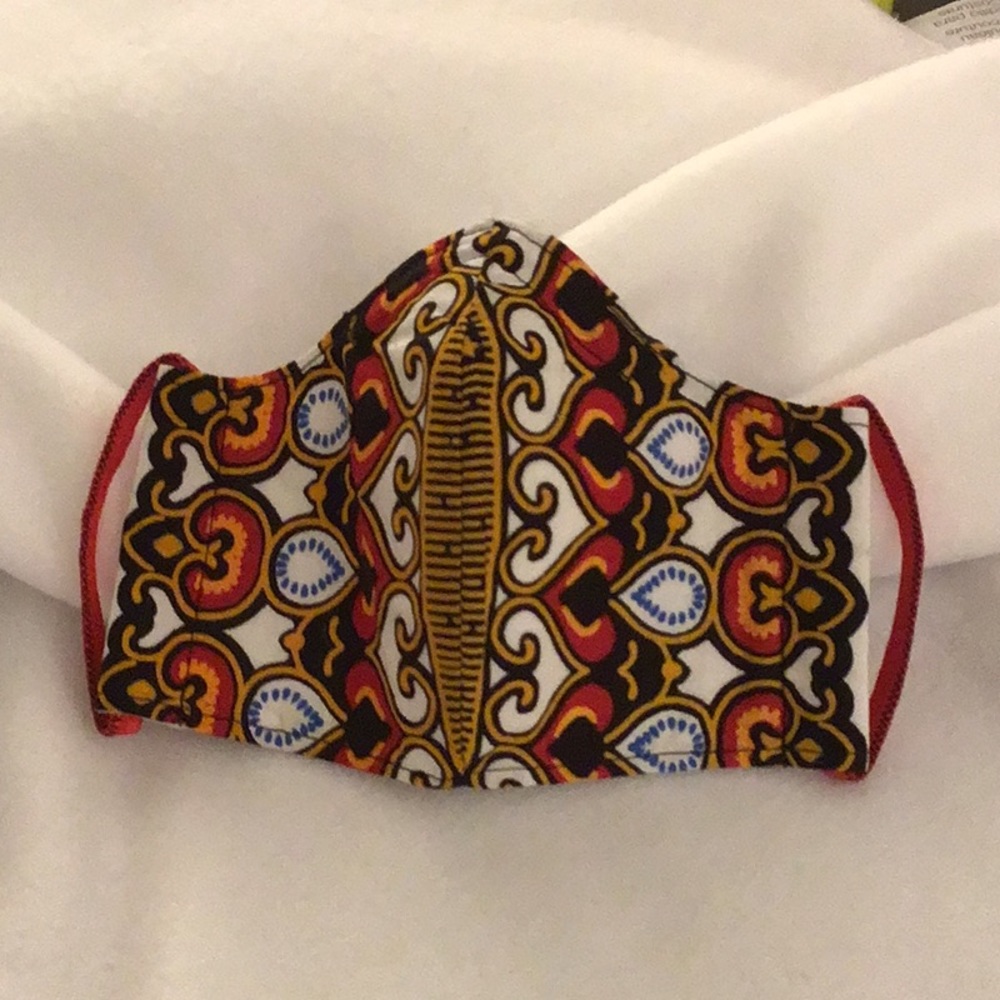 Hand Made Washable Dashiki Face Mask Sz Adult